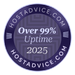Over 99% Uptime 2025